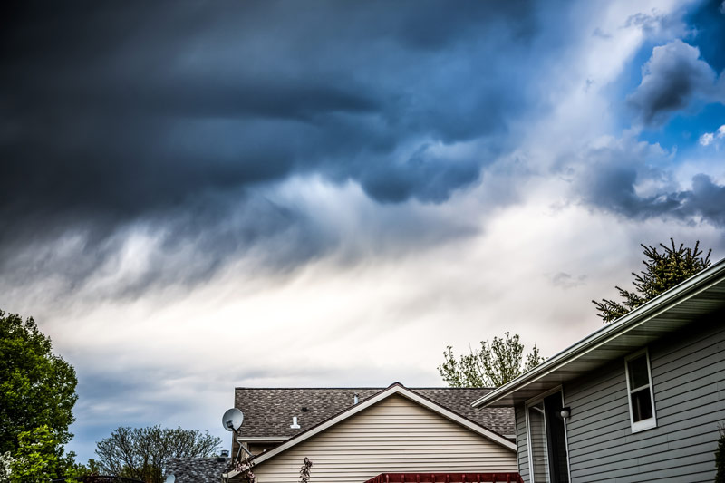 Storm over house in Birmingham & Guntersville, AL